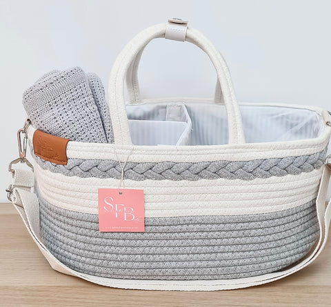 Deluxe Rope Nappy Caddy
