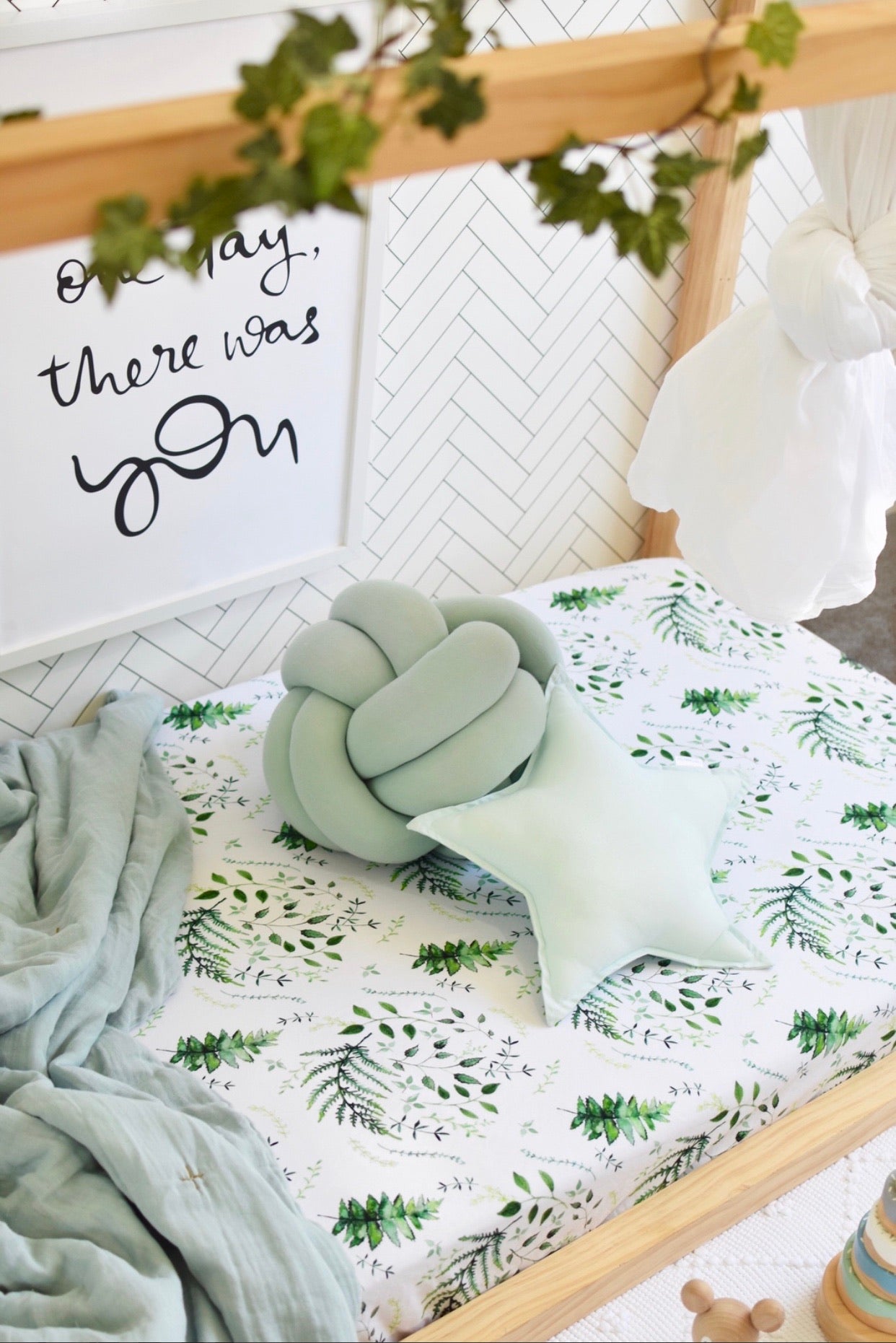 Fitted Cot Sheet “Enchanted “