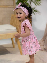 Snuggle Hunny Kids “Pink Wattle Organic Dress”