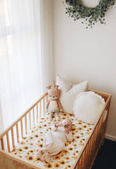 Fitted Cot Sheet “Sunflower “