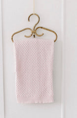 Diamond Knit Blanket “Blush Pink”
